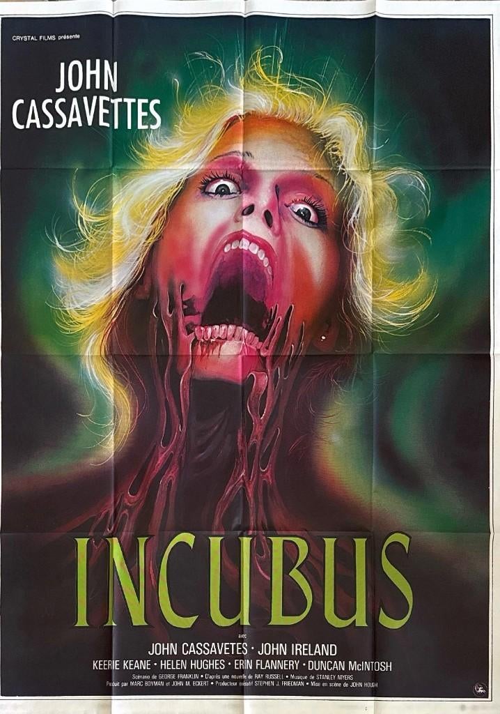Affiche originale Française "Incubus", Collections, Posters & Affiches, Enlèvement ou Envoi, Rectangulaire vertical, Comme neuf