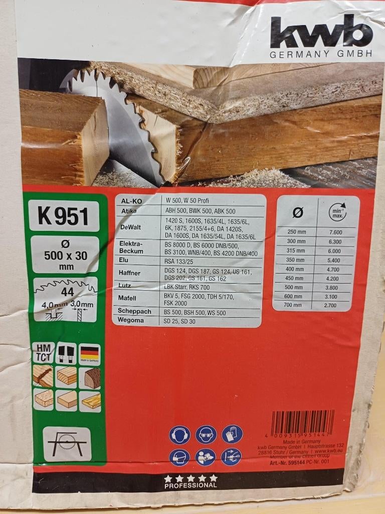 LAME SCIE CIRCULAIRE KWB, Bricolage & Construction, Enlèvement, Neuf, Scie circulaire, KWB