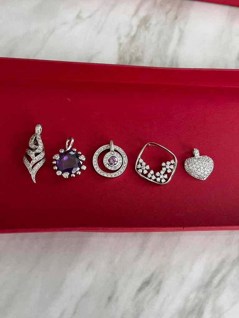 Zilveren hangertjes 925, Bijoux, Sacs & Beauté, Boutons de manchette, Enlèvement ou Envoi, Comme neuf