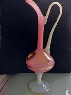 Vase italien en opaline avec camée et feuille d'or, Enlèvement ou Envoi