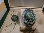 Rolex oyster perpetual datejust green 41 mm, Ophalen, Zo goed als nieuw, Rolex