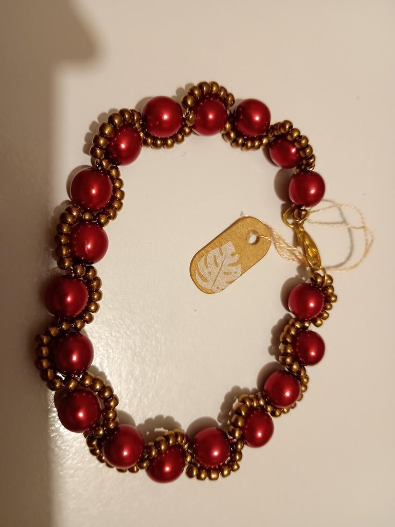 Nieuw met parels van nacre en veritas, Bijoux, Sacs & Beauté, Bracelets, Enlèvement