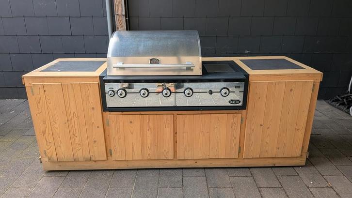 Zelfbouw buitenkeuken met Boretti BBQ, Tuin en Terras, Buitenkeukens, Ophalen