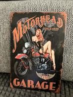 Plaque métallique 30 x 20 cm, motorhead since 1939, garage, Enlèvement ou Envoi