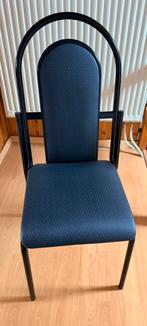 Set van zes zwarte stoelen voor living, Enlèvement, Comme neuf, Synthétique