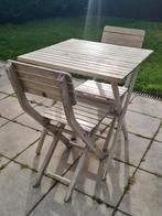 Table jardin (avec 2 chaises), Tuin en Terras, Ophalen, Hout