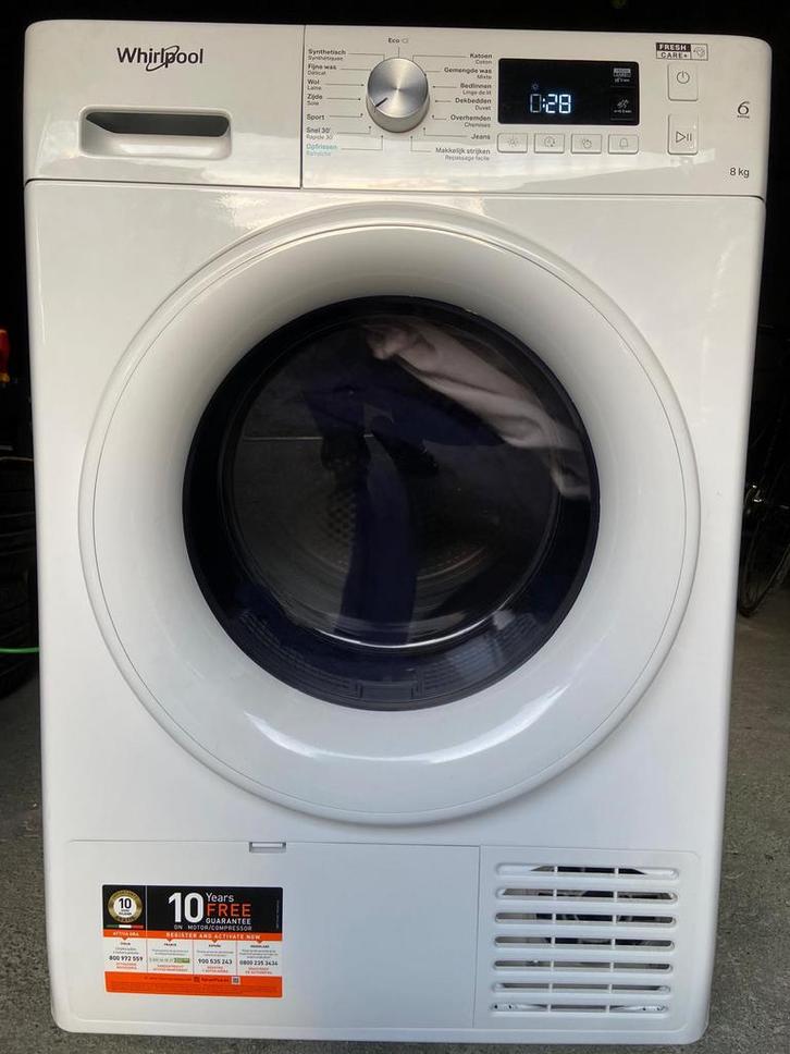 Whirlpool droogkast 8 kg, Electroménager, Sèche-linge, Utilisé, Autres types, Enlèvement
