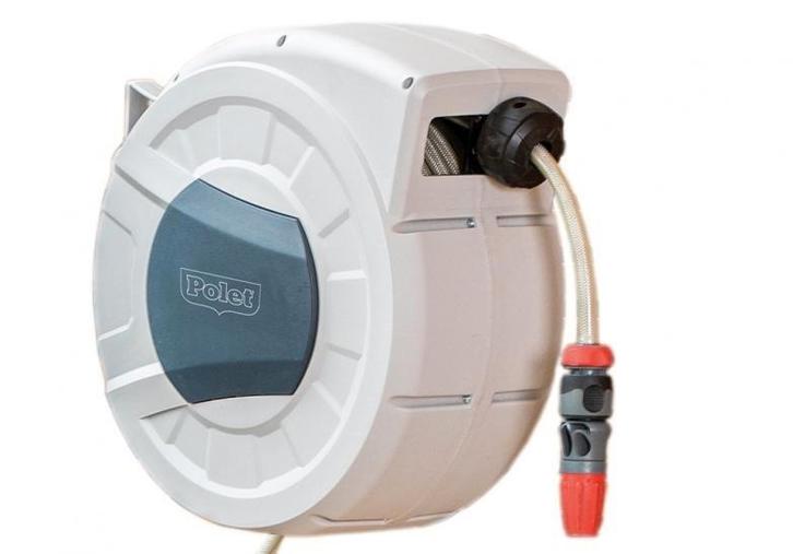 Polet tuinslang met oprolsysteem, Tuin en Terras, Tuinslangen, Nieuw, Tuinslang, Ophalen of Verzenden