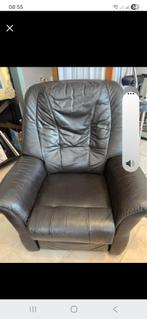 Lederen zetel, Ophalen, Gebruikt, Eenpersoons, Leer