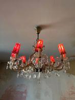 LUSTRE EN CRISTAL ANCIEN. 8 CAPUCHONS, Enlèvement