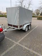 Dubbelasser met huif 750kg, Auto diversen, Aanhangers en Bagagewagens, Ophalen, Zo goed als nieuw