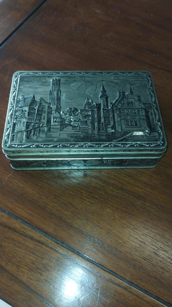 Blikken doos Brugge zie foto's, Ophalen, Zo goed als nieuw