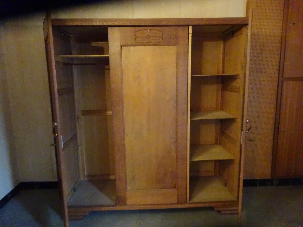 massief eiken kleerkast opbergkast, Enlèvement