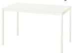 Eettafel wit en 2 keukenstoelen ikea, Huis en Inrichting, Tafels | Eettafels, Ophalen, Gebruikt, 100 tot 150 cm, 50 tot 100 cm
