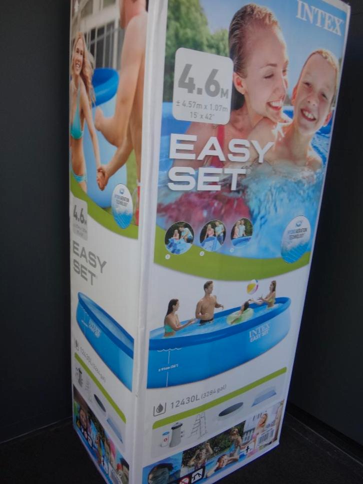 Intex zwembad en jacuzzi, Tuin en Terras, Zwembaden, Nieuw, Opzetzwembad, 80 tot 120 cm, 400 cm of meer, Rond, Ophalen