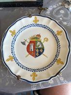 antiek aardewerk bord (majolica/faience) 19e eeuw, Antiek en Kunst, Ophalen of Verzenden