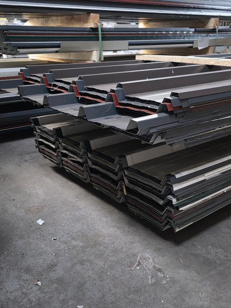 Profielplaten restpartijen ca. 3m, Bricolage & Construction, Tuiles & Revêtements de toit, Neuf, Plaque de toiture ou Plaque de tuile