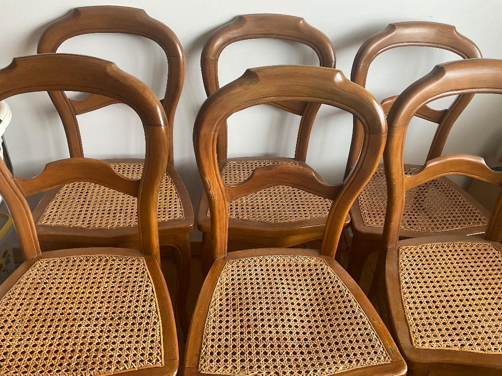 6 ANTIEKE STOELEN - stijl Thonet, Huis en Inrichting, Stoelen, Ophalen, Gebruikt, Bruin, Vijf, Zes of meer stoelen