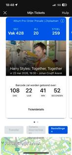Harry Styles 2x tickets Amsterdam 22 mei 2026, Twee personen, Mei
