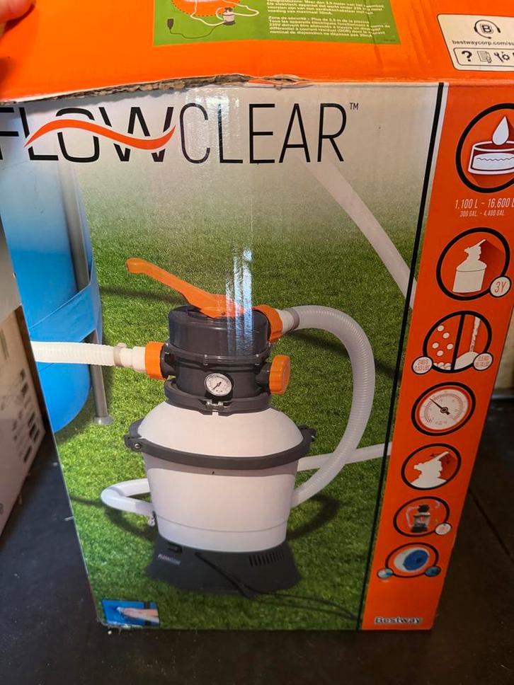 Bestway Flowclear zandfilterpomp, Tuin en Terras, Zwembad-toebehoren, Zo goed als nieuw, Ophalen