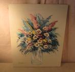 Œuvre magnifiquement peinte « Fleurs colorées » - Diana, Enlèvement ou Envoi