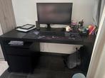 Bureau met ladekast zwart, Huis en Inrichting, Bureaus, Ophalen, Zo goed als nieuw, Bureau