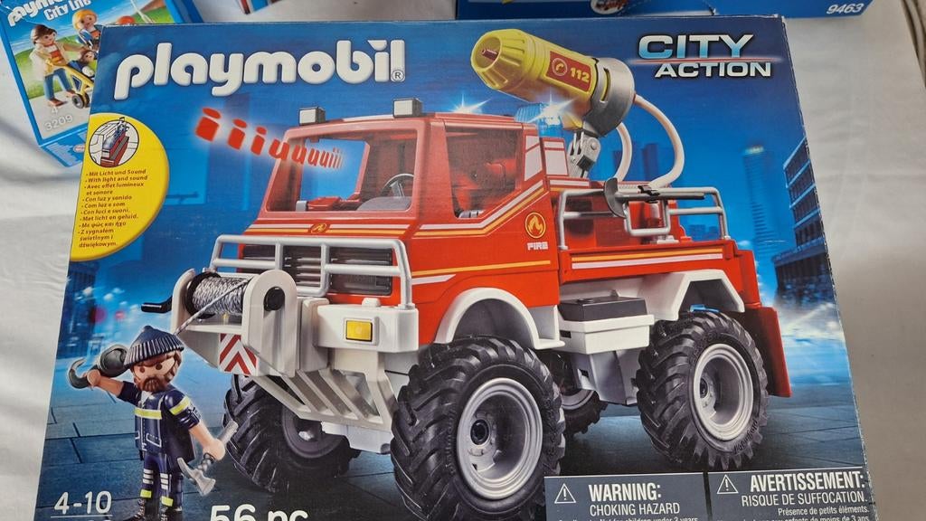 Camion de pompiers Playmobile, Enlèvement ou Envoi, Comme neuf, Bus ou Camion, Autres marques