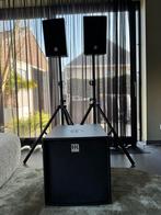 HK Audio LUCAS Performer PA-systeem – 1200W – compleet!!, Ophalen, Zo goed als nieuw, Audio