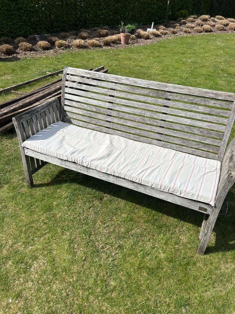 Teak Tuinbank, Tuin en Terras, Tuinbanken, Ophalen, Gebruikt, Hout