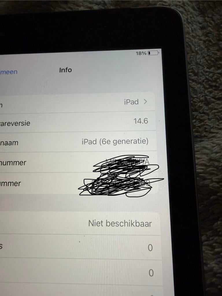 Ipad 8 gen en ipad 6 gen  200 voor beide, Computers en Software, Apple iPads, Ophalen of Verzenden, Zo goed als nieuw