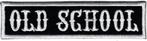Old School stoffen opstrijk patch embleem #2, Envoi, Neuf