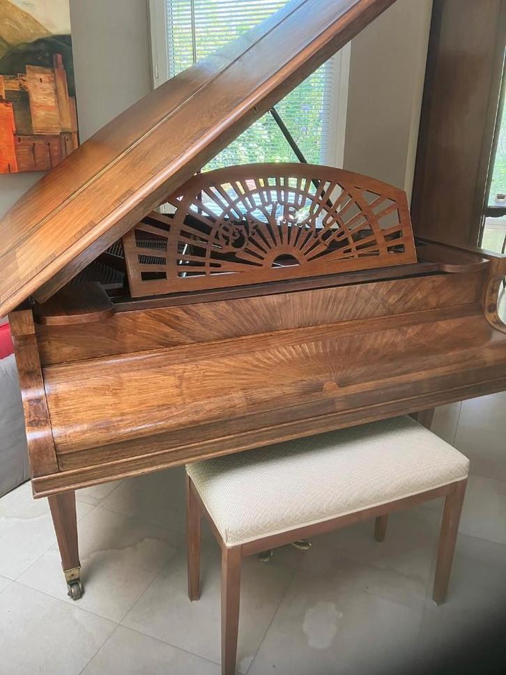 Quartgrand Gaveau voor piano, Muziek en Instrumenten, Piano's, Gebruikt, Vleugel, Bruin, Ophalen