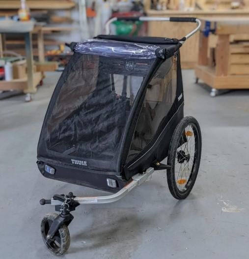 Thule Coaster XT remorque à vélo - presque neuve, 40 à 60 kg, Comme neuf, Enlèvement, Suspension