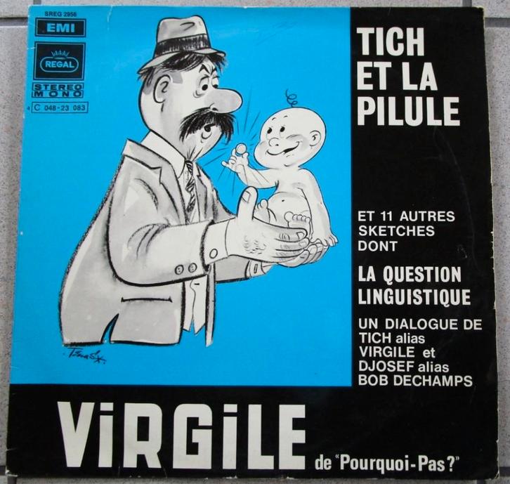 Vinylplaat - humor Virgile & Djosef (brussels/waals dialect), Cd's en Dvd's, Vinyl | Overige Vinyl, Gebruikt, Overige formaten