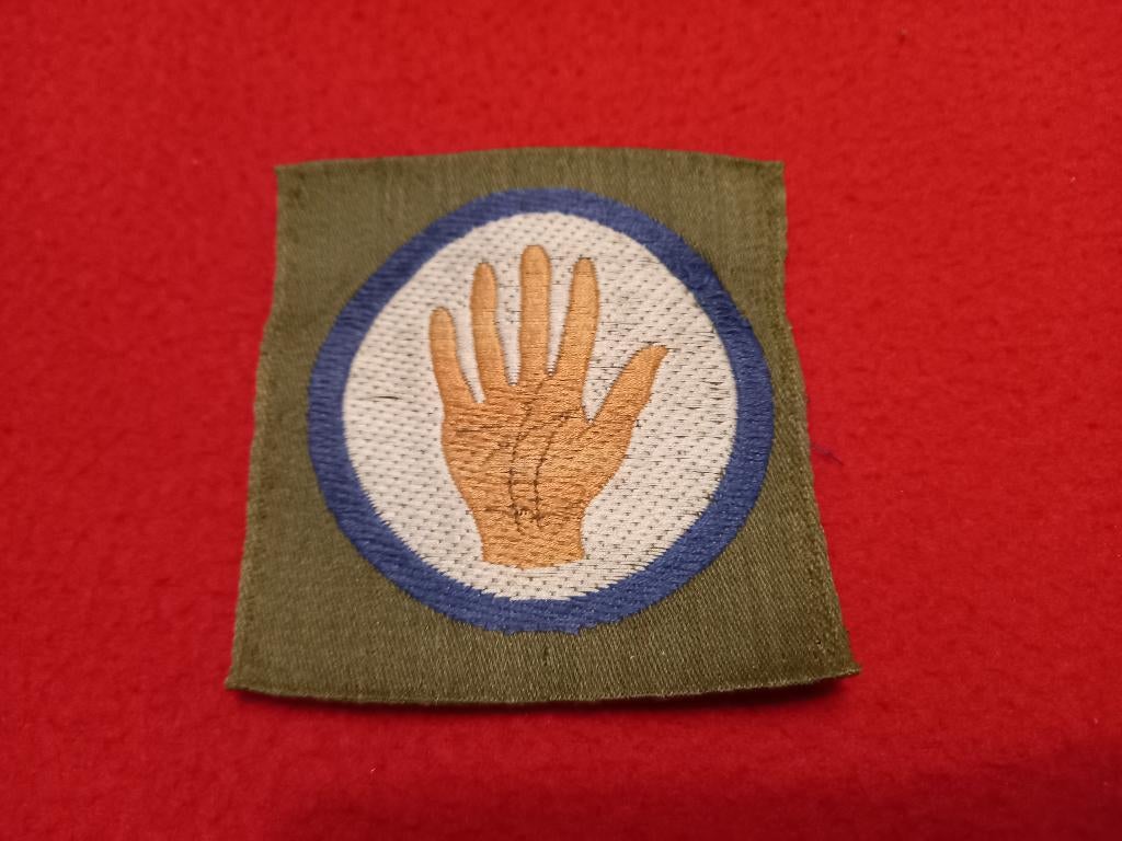 WO1 WOI WW1 WWI : US Schouder-Badge 93rd Infantry Division, Ophalen, Landmacht, Embleem of Badge