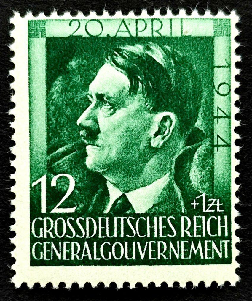 Gen.Gouv.: 55ste verjaardag A.Hitler 1944 POSTFRIS, Ophalen of Verzenden, Overige periodes, Postfris