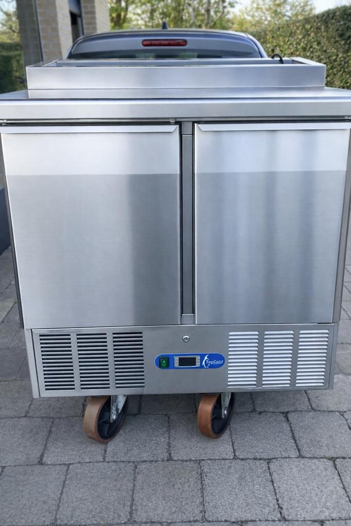 Proffesionele koelkast met werkblad, Ophalen of Verzenden, Gebruikt, Inox Meubilair
