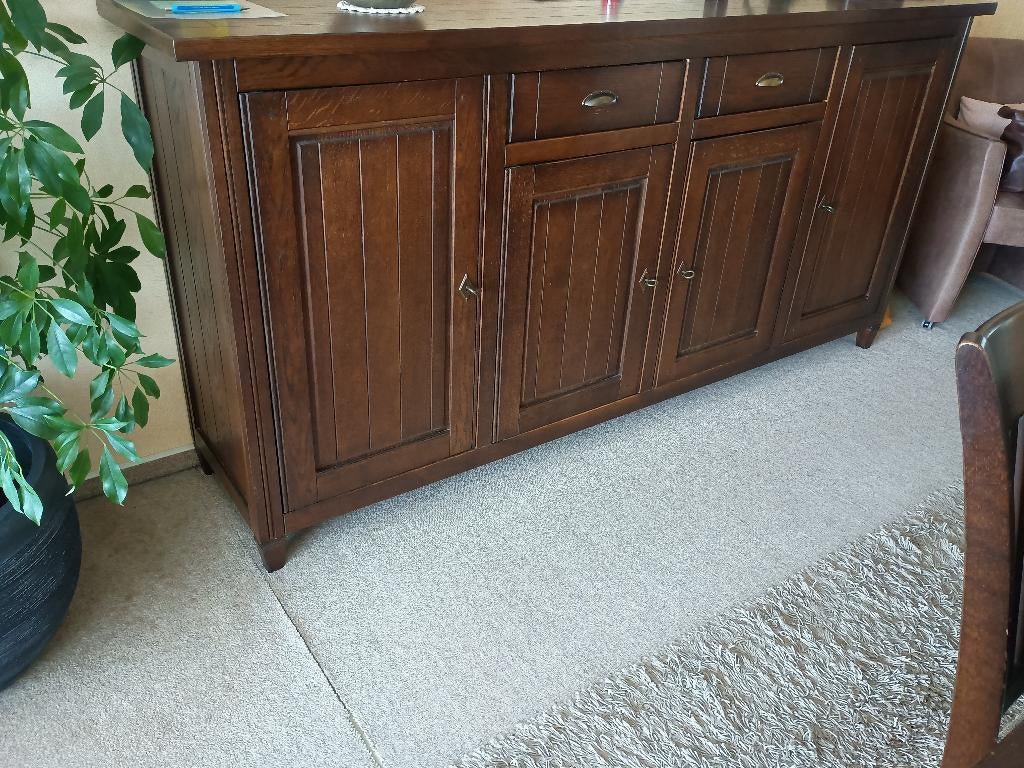 Dressoir 4 deuren en 2 schuiven, Huis en Inrichting, Ophalen, Met deur(en)