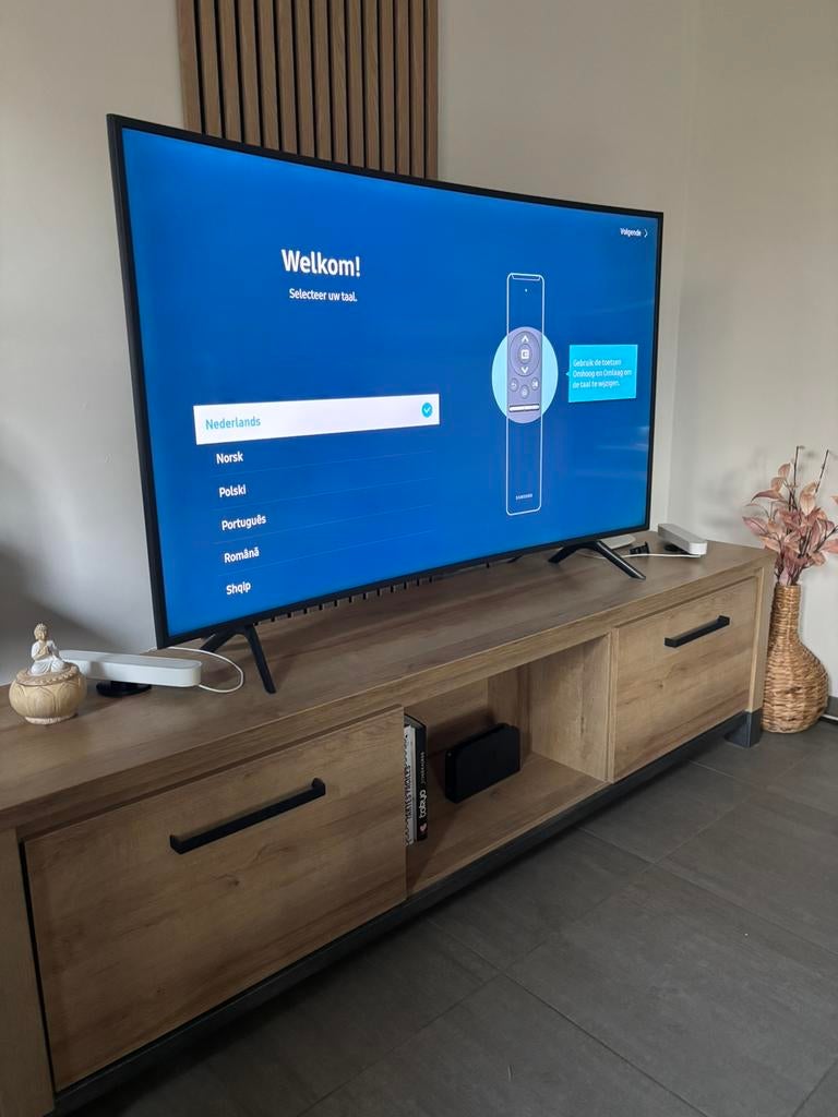 TV Samsung 55” incurvée 4K Smart TV + carton, Audio, Tv en Foto, Televisies, Zo goed als nieuw, Ophalen