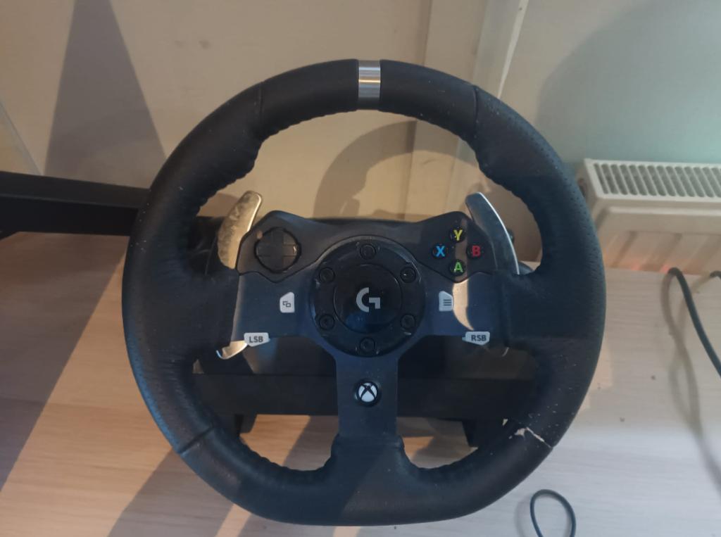 Logitech G920 Driving Force - Racestuur + pedalen, Games en Spelcomputers, Spelcomputers | Overige, Ophalen, Overige merken, Gebruikt