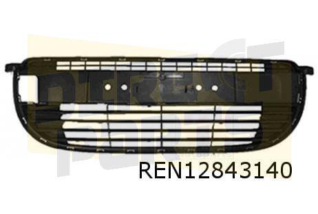 Renault Kangoo (6/13-8/21) (K61) voorbumpergrille zwart (bij, -, -, Nieuw, Bumper