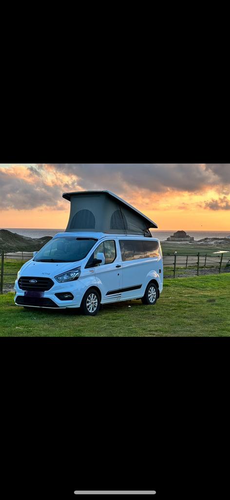 Ford transit custom campervan type nugget / burstner, Caravanes & Camping, Camping-cars, Particulier, jusqu'à 5, Modèle Bus ou Fourgon aménagé
