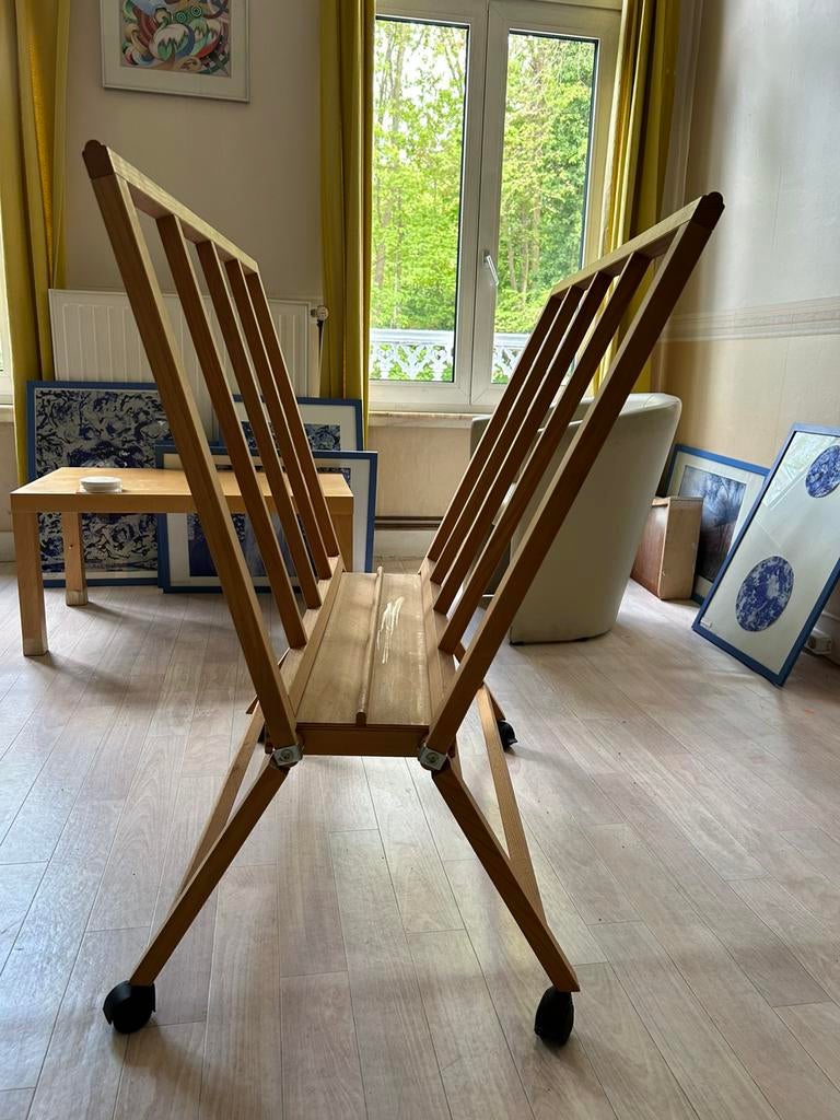 Rek op wielen voor het opslaan van tekeningen, etsen,…, Enlèvement, Comme neuf