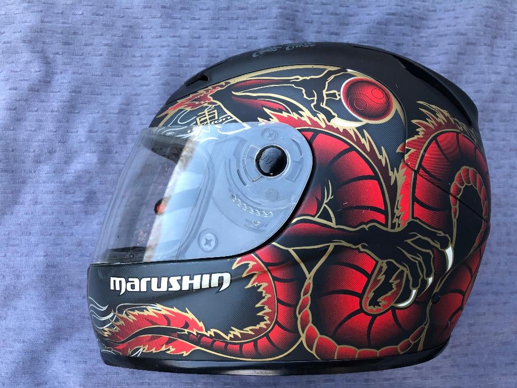 Casque de moto Marushin pour femme, taille M 57-58, Motos, Enlèvement ou Envoi, M, Femmes