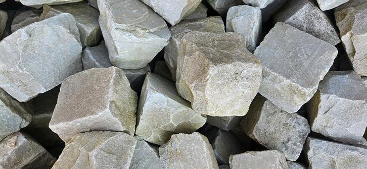 Set straatstenen, Tuin en Terras, Tegels en Klinkers, Gebruikt, Overige typen, Natuursteen, 10 m² of meer, Ophalen