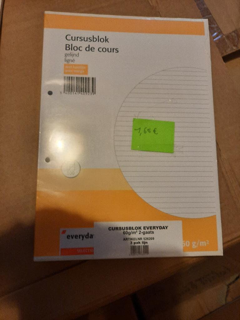 cursusblok gelijnd a4 formaat 100 bladen nieuw, Diversen, Schoolbenodigdheden, Ophalen of Verzenden, Nieuw