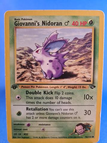 Giovanni's Nidoran  76/132 - Gym Challenge (1st edition) beschikbaar voor biedingen