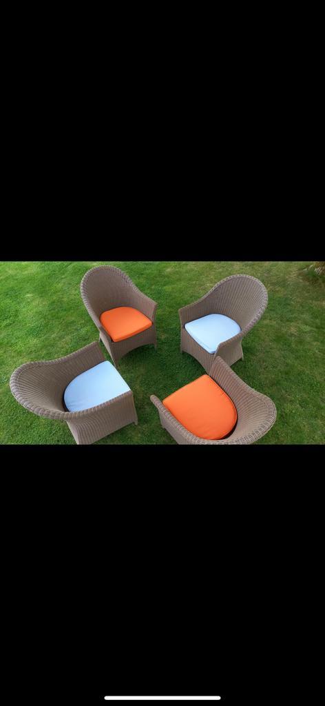 Tuinzeteltjes  4st, Tuin en Terras, Tuinstoelen, Zo goed als nieuw, Ophalen