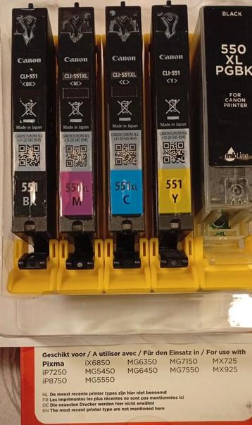 Canon inktcartridges diverse kleuren en modellen beschikbaar voor biedingen