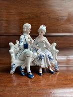 Romantische vintage porseleinen figurengroep – koppeltje, Enlèvement ou Envoi